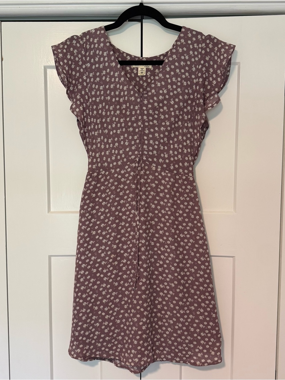 Monteau Mauve Floral Mini Dress
